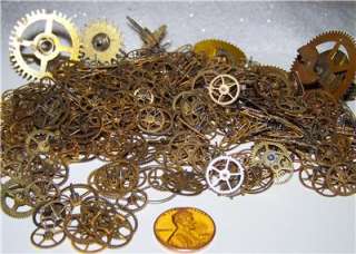 LOT 30 GEARS Steampunk Pocket Watch Wheels Parts Piece  