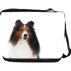 com Rikki KnightTM Shetland Sheepdog Dog Design Messenger Bag   Book 