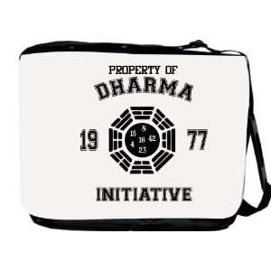 com Rikki KnightTM Property of Dharma Initiative Messenger Bag   Book 