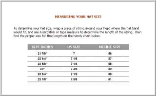 Hat Size Chart items in Lizards Cave 