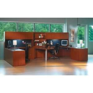  Mayline Aberdeen 2 Person Workstation, Peninsula Office Desk 