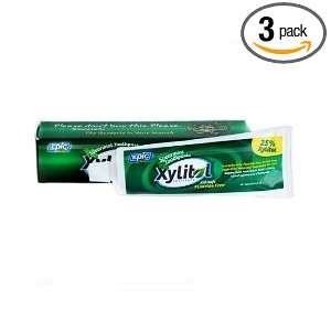 Epic Xyitol Spearmint Flavored Toothpaste, 4.9 Ounce (Pack of 3 