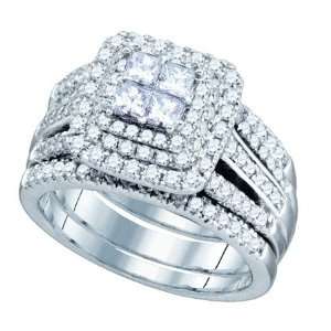  1.56CTW DIAMOND BELLAGIO INVISIBLE BRIDAL RING Jewelry