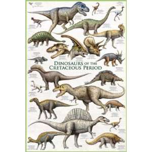  Dinosaurs of Cretaceous Poster (#186) Toys & Games