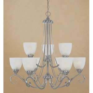   Energy Star Chandelier Satin Platinum ES98089 SP