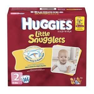  Huggies Little Snugglers Diapers, Size 2, 144 Count 