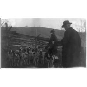   Man,boy,pack of hounds,dogs,Southern Appalachians,193?