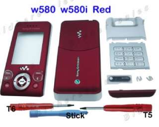 Full Housing Cover for Sony Ericsson W580 W580i Pink  