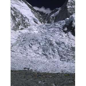  Khumbu Ice Fall from Southside of Everest, Nepal Stretched 