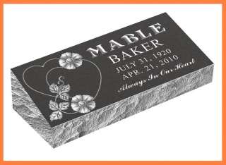 Cemetery Bevel Grave Marker / Granite Headstone Markers  