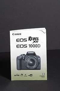 Canon Genuine EOS 1000D / XS Instruction Book  