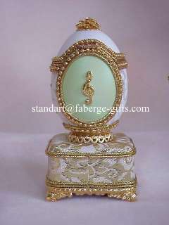Russian Imperial J.S. BACH Music Box Egg Minuet IN G Major w 