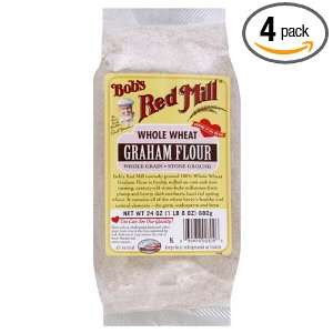 Bobs Red Mill Flour Graham, 24 ounces (Pack of4)  Grocery 
