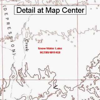  USGS Topographic Quadrangle Map   Snow Water Lake, Nevada 