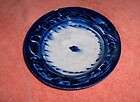 Antique England Flow Blue China Plate Dark Blue Paint Unmarked