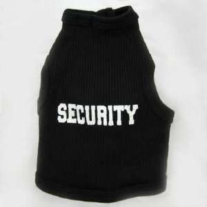 Black  Security  Dog Tank Top by Ruff Ruff & Meow, size small 