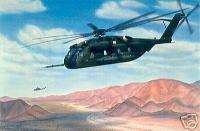 Desert Stallion Sam Lyons USMC CH 53 Helicopter Print  