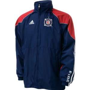 Chicago Fire adidas Soccer Navy Rain Jacket  Sports 