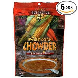 Taste Adventure Sweet Corn Chowder, 3.9 Ounce Pouches (Pack of 6 