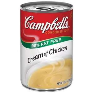  Campbells 98% Fat Free Cream Of Chicken, 10.75 oz Cans 