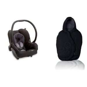    Quinny 2011 Mico Car Seat and Footmuff Set in Total Black Baby