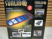 NEW 12 Watt SUNLINQ Folding SOLAR PANEL & 5pc CABLE Set  