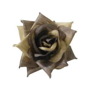  Brown Beautiful Elegant Flower Hair Clip and Pony