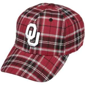  NCAA Mens Oklahoma Sooners Metro Cap (Cardinal Plaid, One 