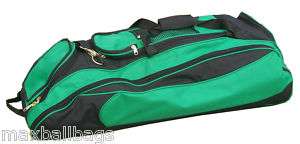   Kelly Green Softball Baseball Cobra II Bat Equipment Roller Bag  