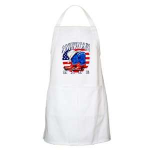  Apron White American Made Country Cowboy Boots and Hat 