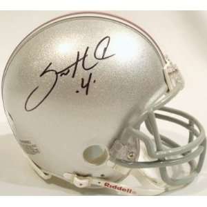  Santonio Holmes Signed Mini Helmet   Ohio State Riddell 