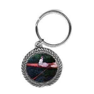  River Epte By Claude Monet Key Chain