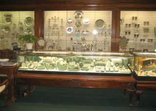 Featured are 20 wood and glass jewelry cases / displays, circa early 