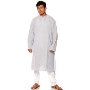    Pale Blue Khadi Kurta Pajama   Pure Cotton 