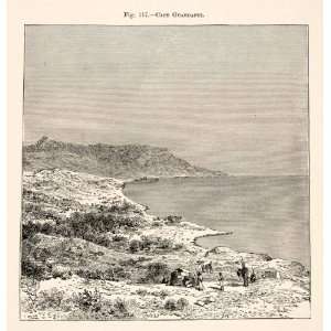  Engraving Landscape Africa Cape Guardafui Ras Asir Headland Somalia 