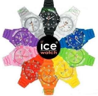 2012 / 5pcs hot ICE watch fashion jelly watch with Calendar 12 colors 