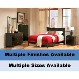  Atlantic Furniture Miami Platform Bed with Open Footrail 