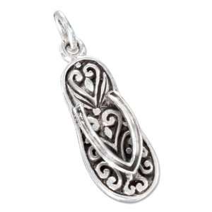   to flop Charm with Fancy Swirled Sole (approximately 1 INCH) Jewelry