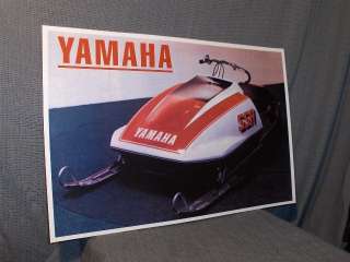 vintage Snowmobile yamaha 78 ssr sno pro sled poster  
