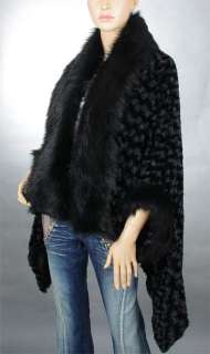 Ladies Luxury Lush Faux Fur Cape Party&Casual Mantle Coat Outer Wear 6 