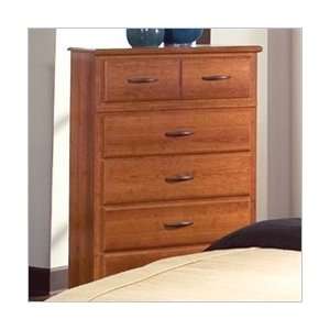  Standard Park Place 5 Drawer Chest in Cherry Finish 