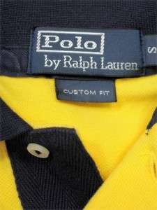 NWT POLO Ralph Lauren Mens Custom Fit Mesh Polo Shirt Big Pony Yellow 