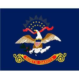  North Dakota 3x 5 Solar Max Nylon State Flag
