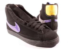 Nike Black / Varsity Purple / Blazer High Top Sneakers Mens Shoes 