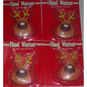  Christmas Hand Warmer Reusable Reindeer (Set of 4 