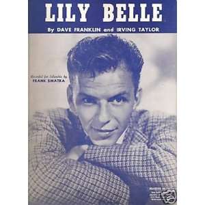 Sheet Music Frank Sinatra Lily Belle 22 