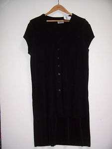 NWT CHICOS 3 XL 16 18 Black V Dress Cardigan Outfit  