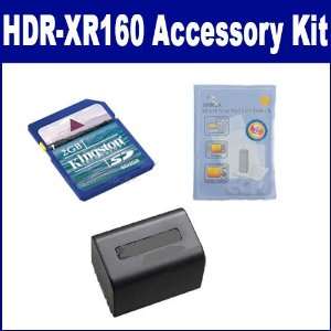  Sony HDR XR160 Camcorder Accessory Kit includes KSD2GB 