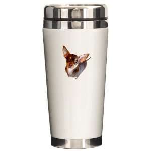  Chihuahua Chocolate Pets Ceramic Travel Mug by  