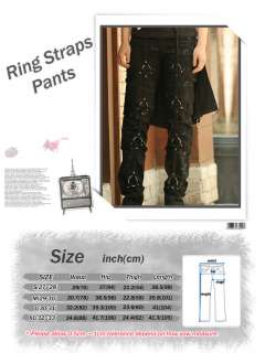 Punk Meaning Rock Goth Gothic Kei Emo Ring Straps Pants  